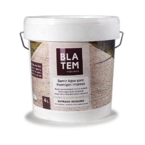 Barniz al agua para hormigón impreso