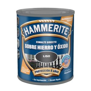Hammerite esmalte directo sobre hierro y óxido. Acabado Martelé